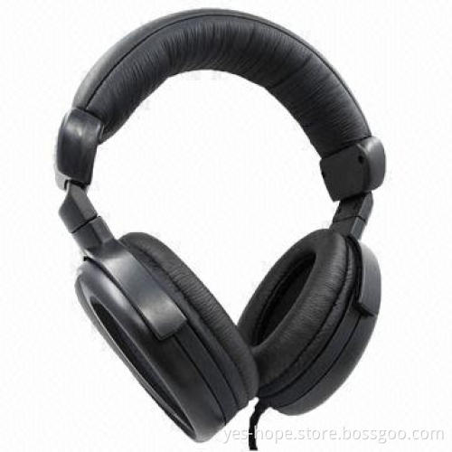 DJ stereo headphones with microphone